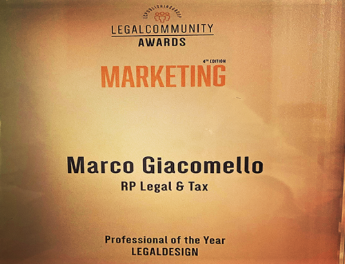 All’avvocato Giacomello il “Professional of the year legaldesign”